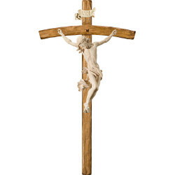 Cristo Barroco en cruz arqueada